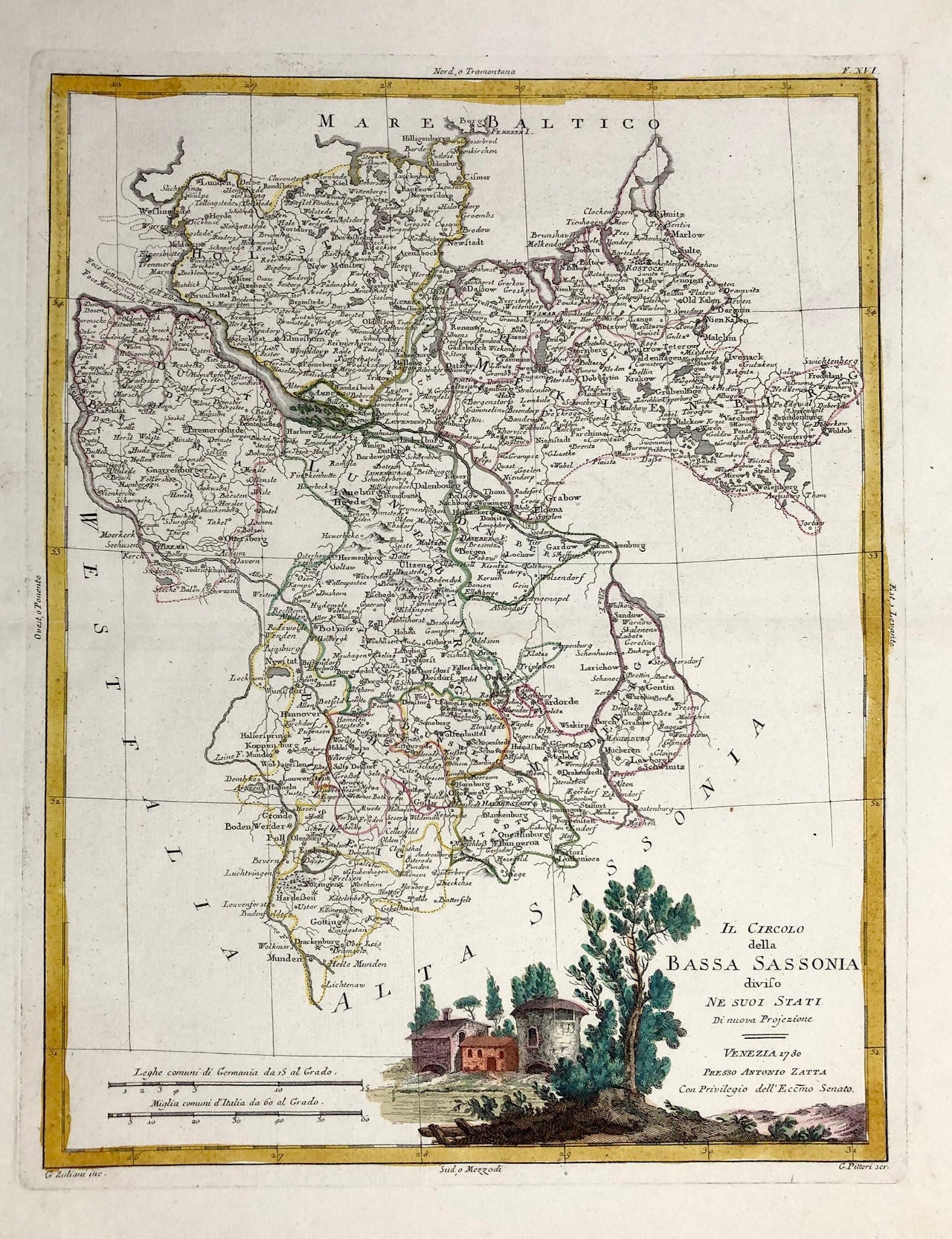 Norddeutschland im Jahr 1782