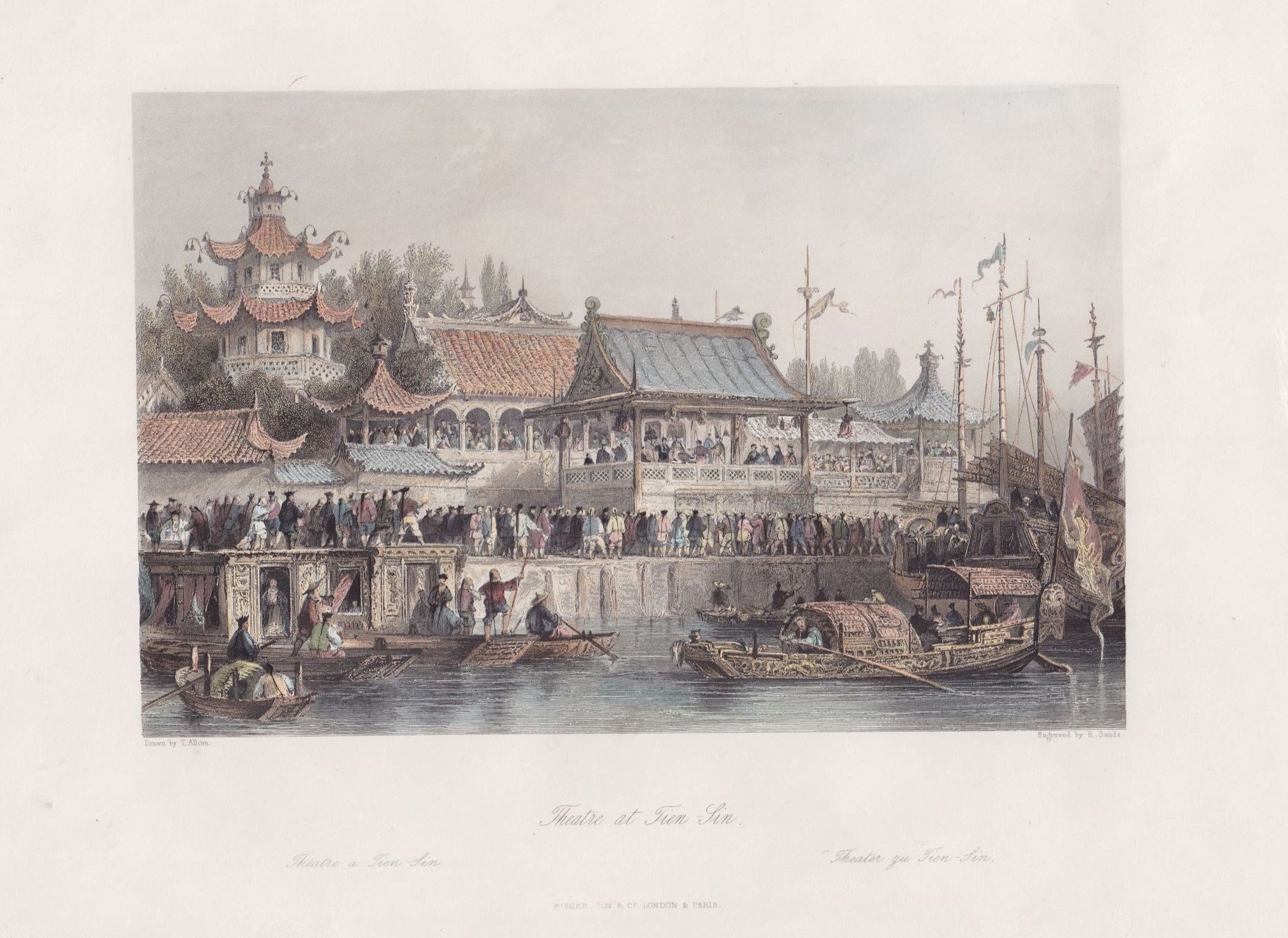 Die Stadt Tianjin im Jahr 1843