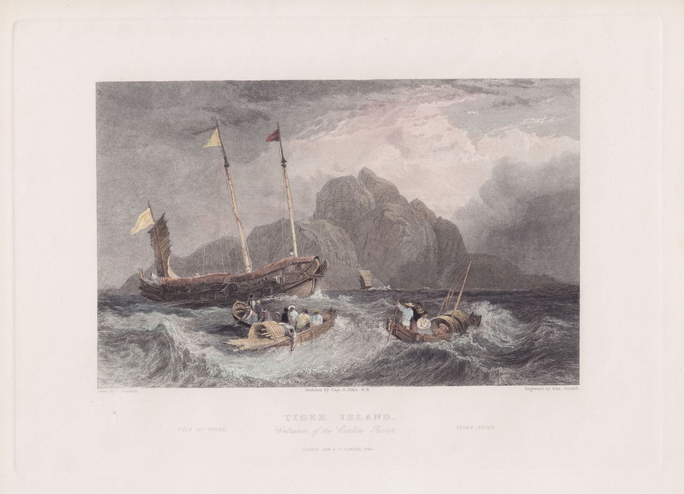 Perfluss im Jahre 1845