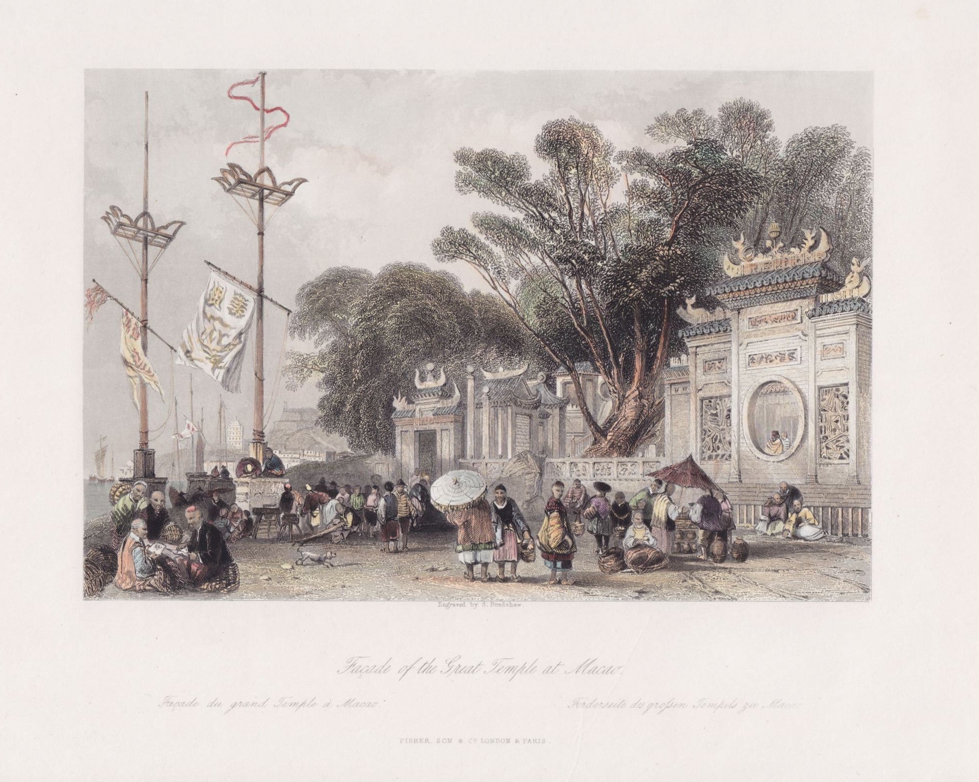 A-Ma-Tempel in Macau im Jar 1845
