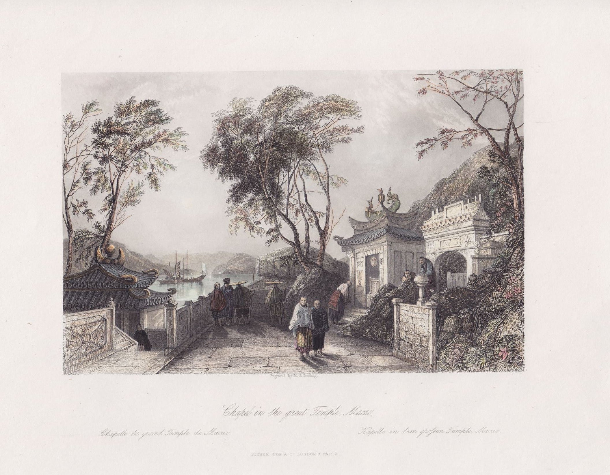 Der A-Ma-Tempel in Macau im Jahr 1845