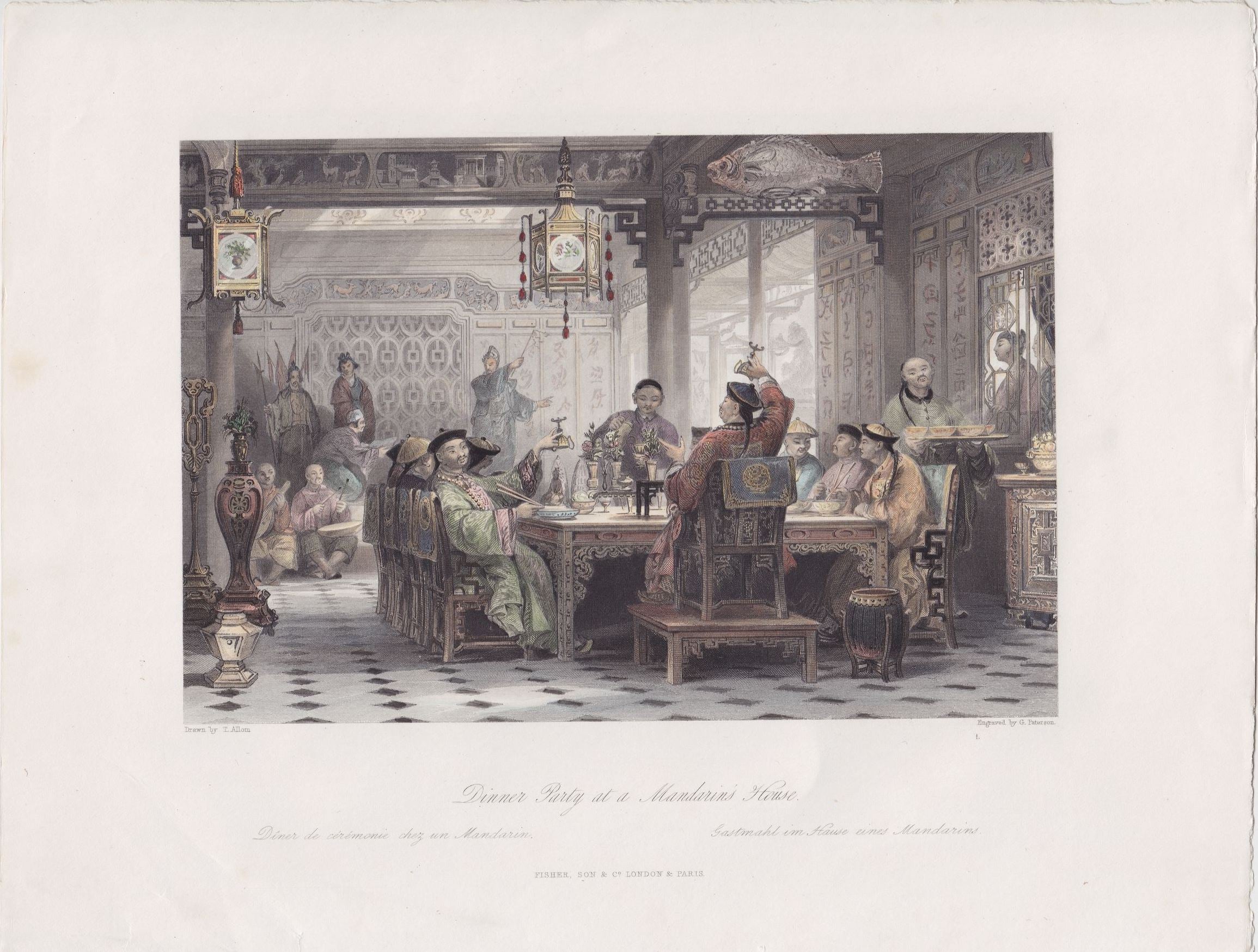Fest im Haus eines chinesischen Mandarins im Jahr 1843