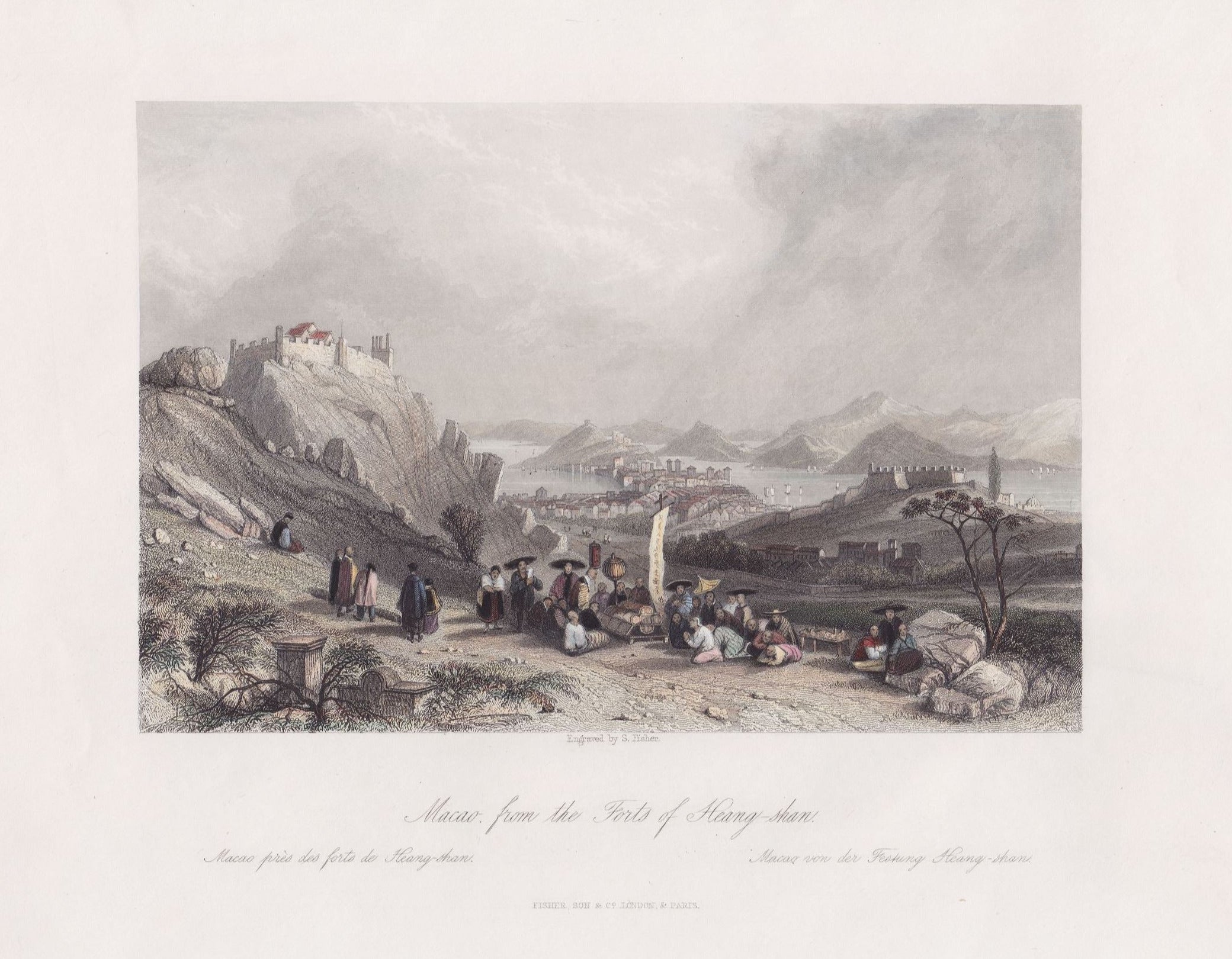 Ansicht von Macau im Jahr 1843