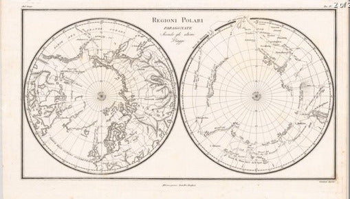Arktis & Antarktis im Jahr 1820