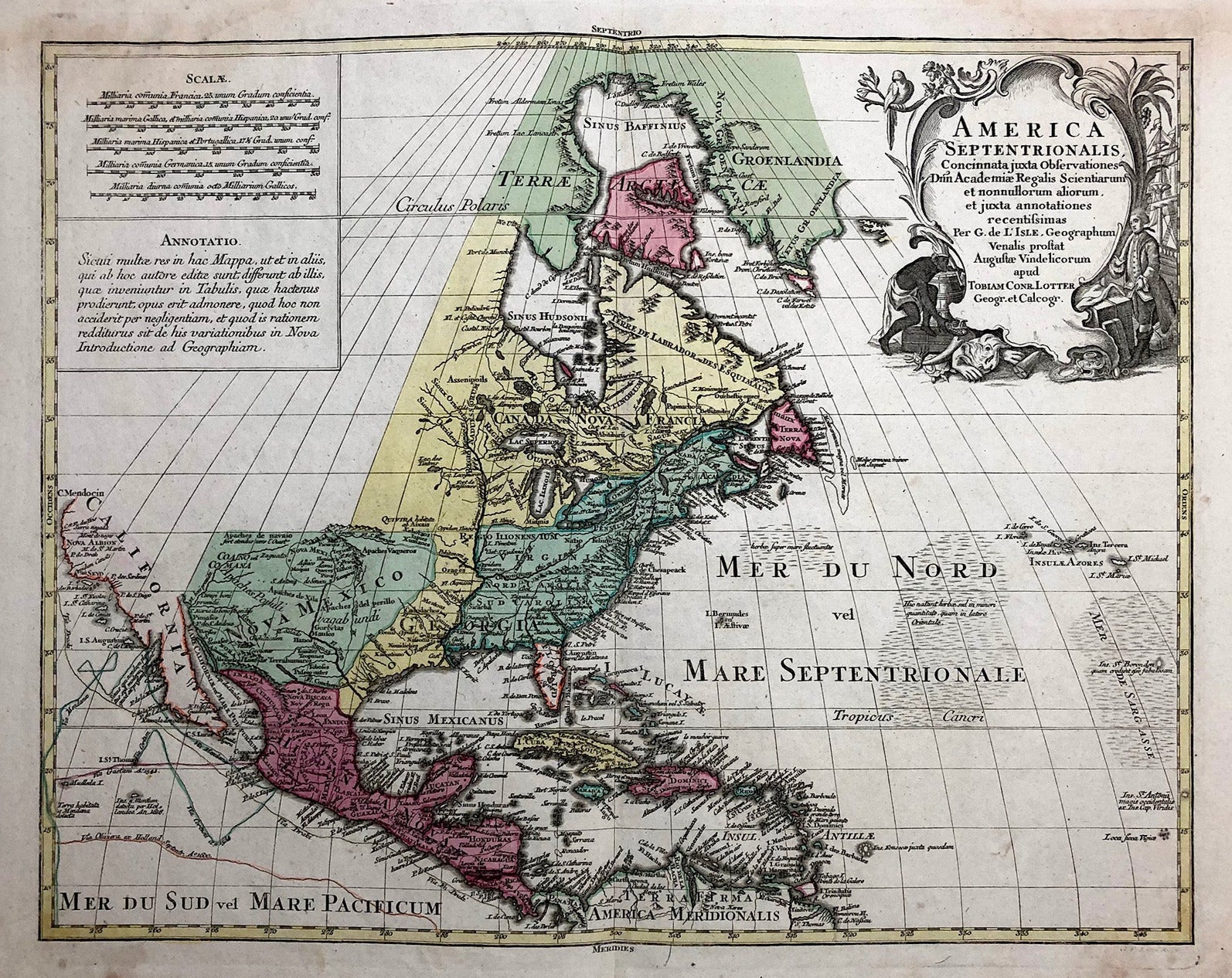 Nordamerika um das Jahr 1750