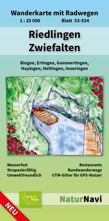 Riedlingen Zwiefalten - 1:25.000 NaturNavi Wanderkarte