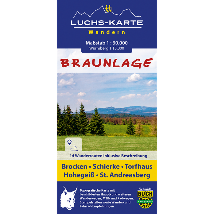 Luchskarte Braunlage 1:30.000