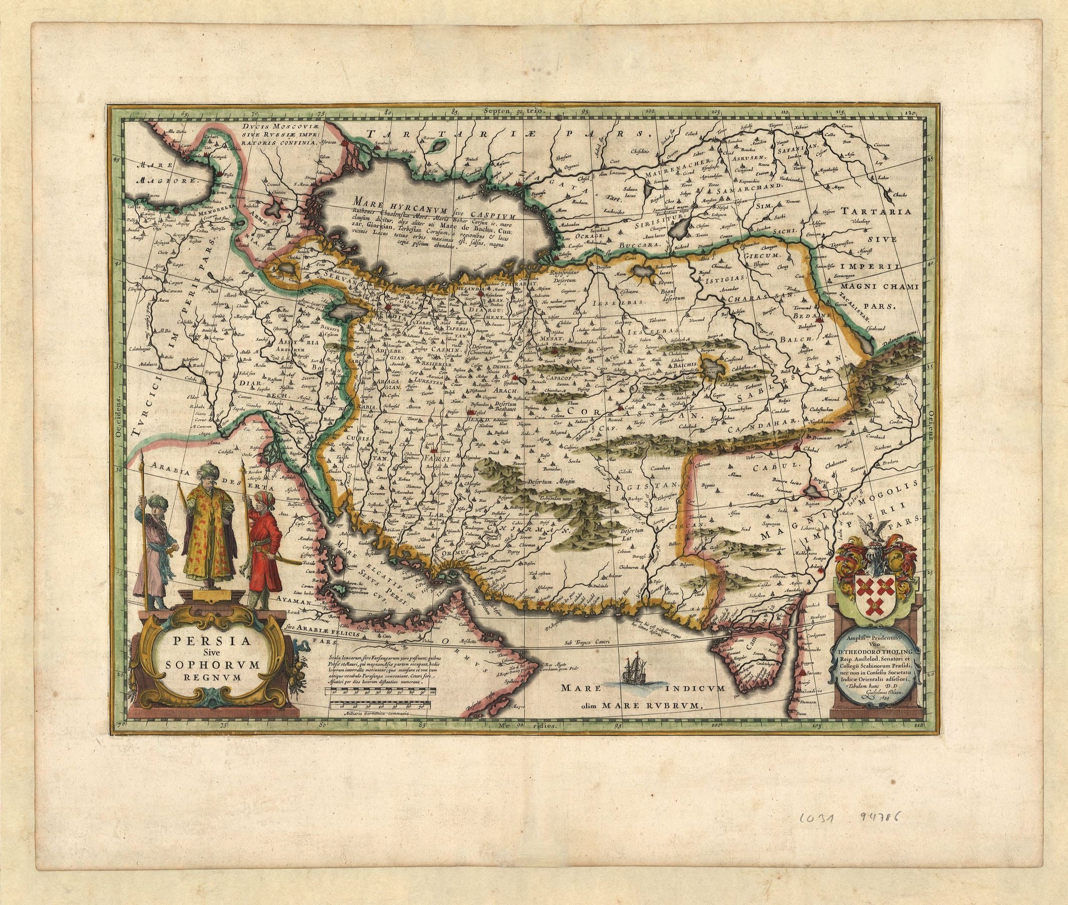 Persien im Jahr 1634 von Willem Janszoon Blaeu