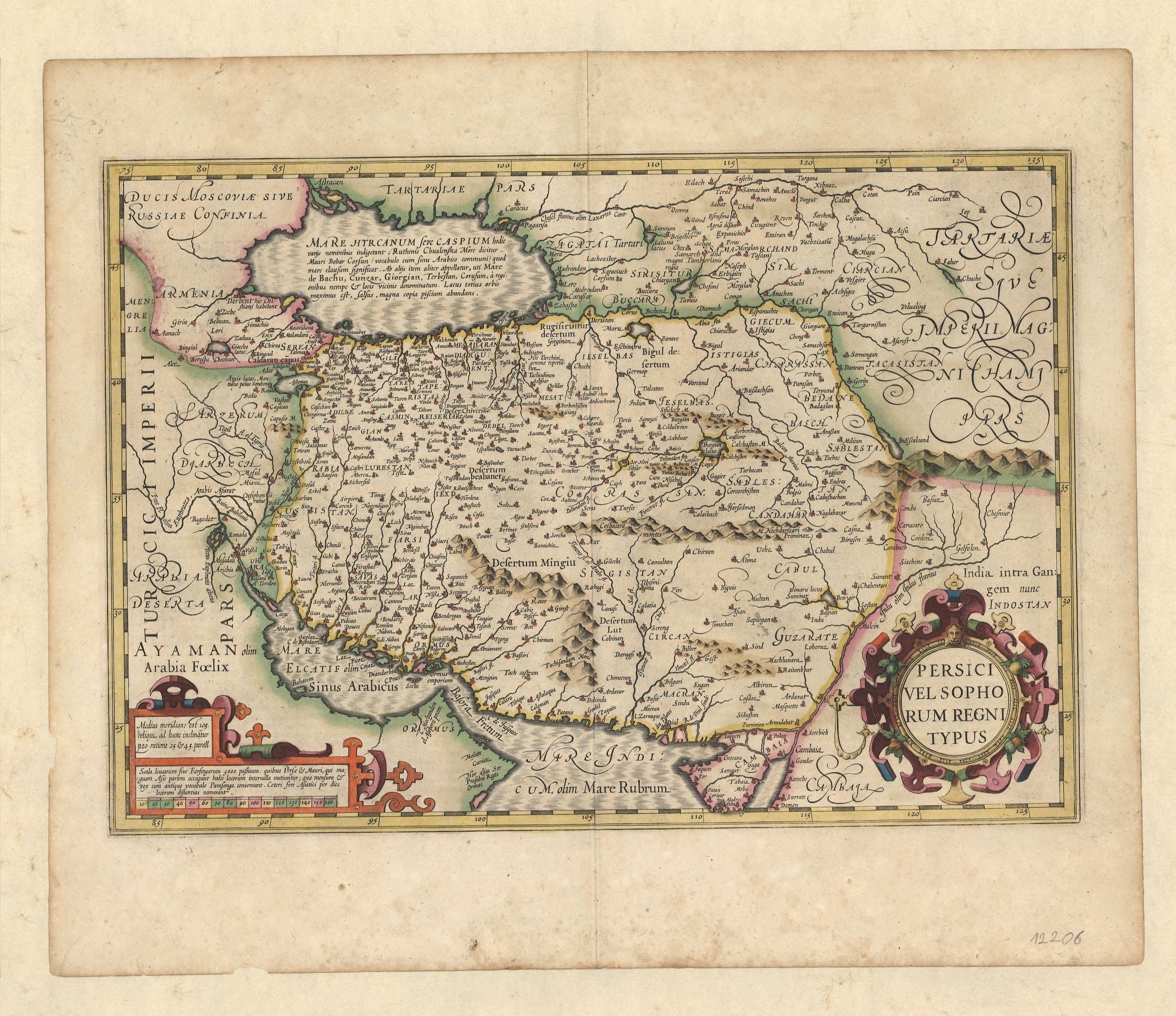 Persien im Jahr 1619 von Jodocus Hondius