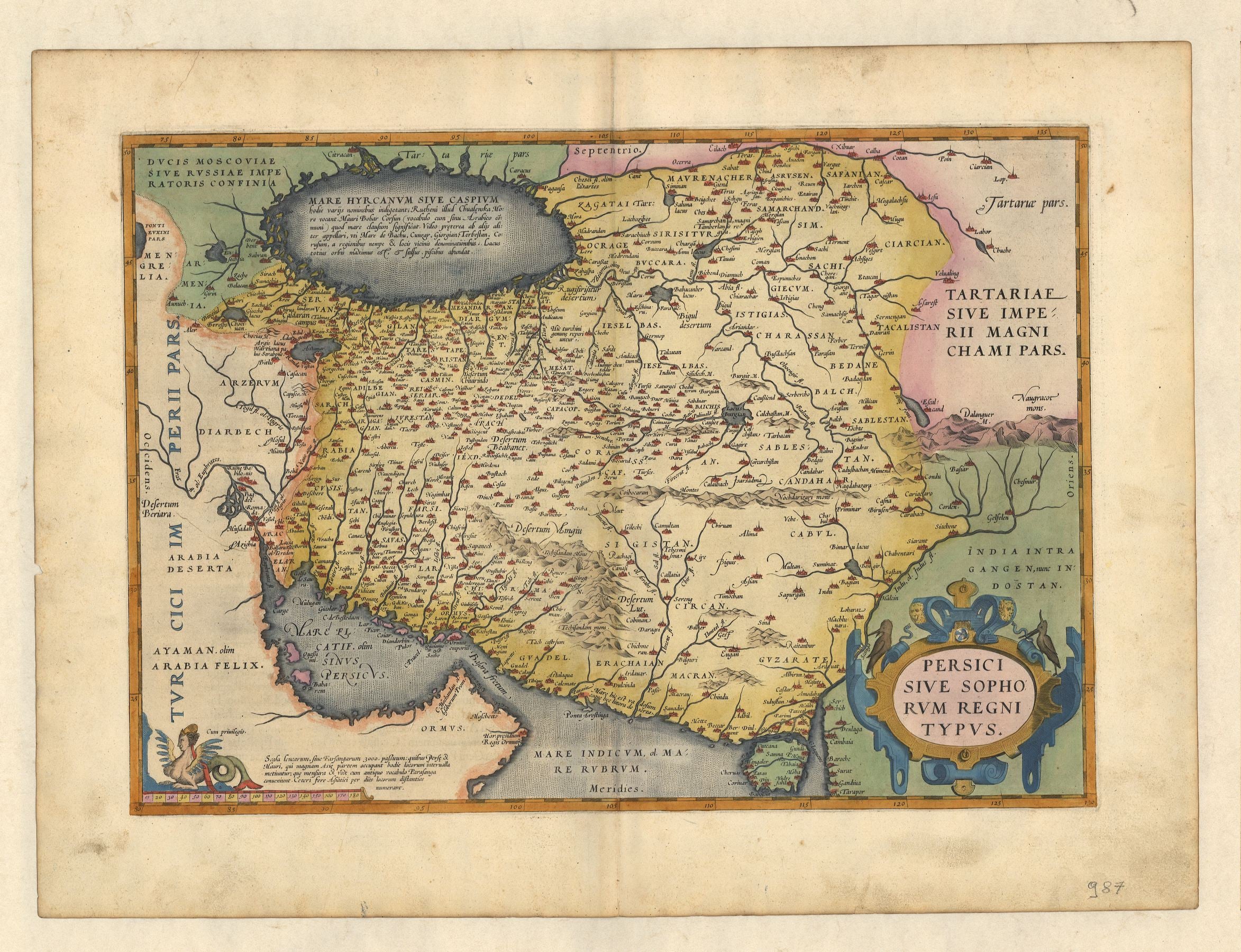 Persien ab 1570 von Abraham Ortelius