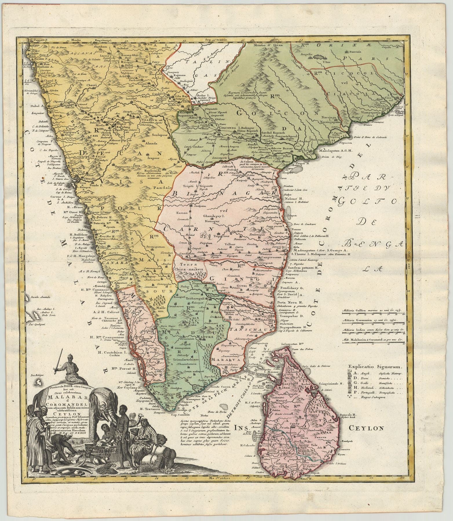 Asien im Jahr 1733 von Homann Erben