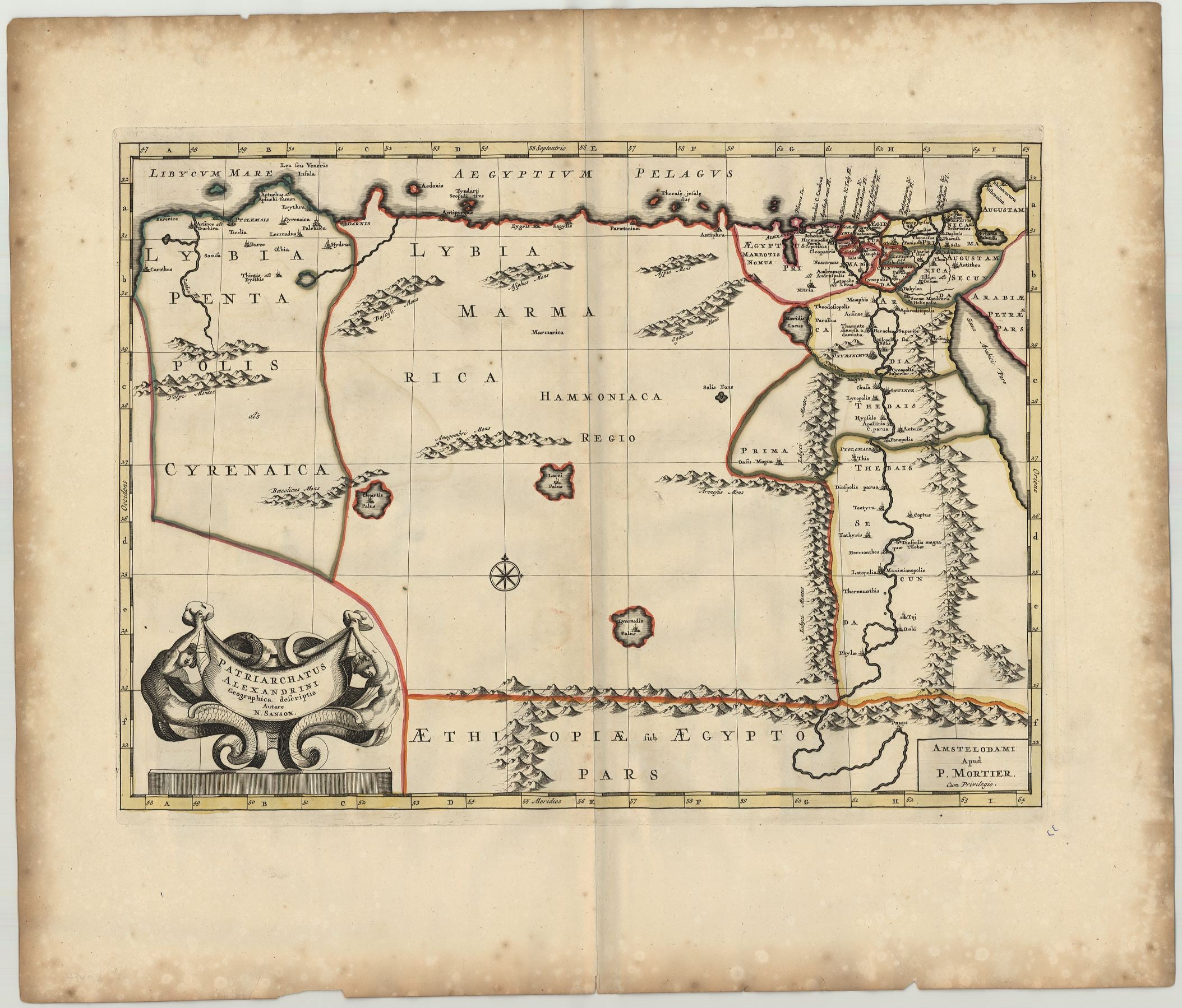Afrika im Jahr 1699 von Nicolas Sanson