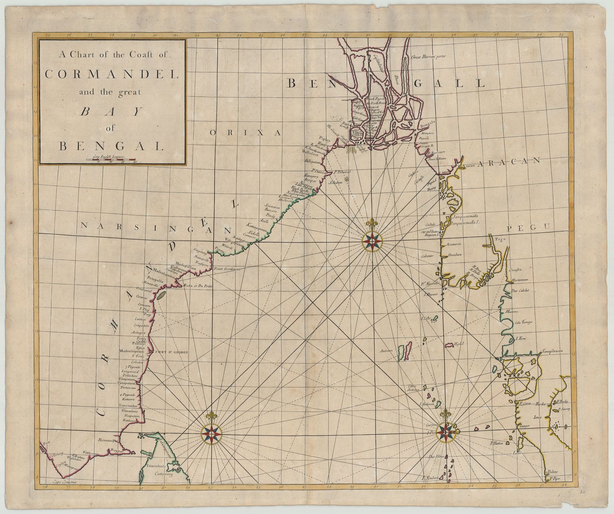 Asien im Jahr 1728 von John Senex, Edmund Halley, Daniel Defoe, John Harris & Nathaniel Cutler