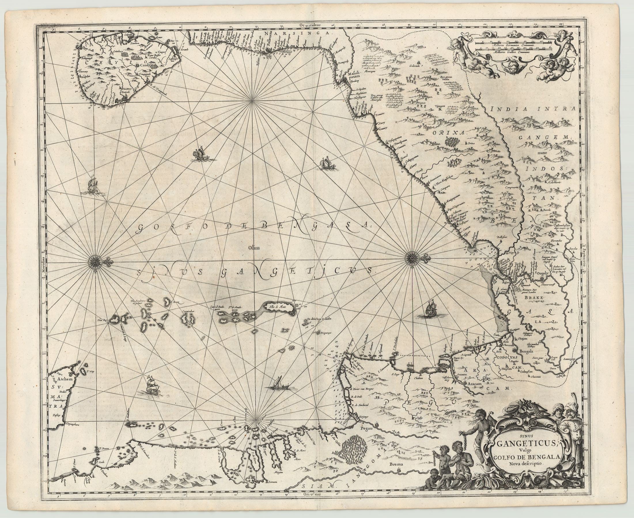 Indien im Jahr 1659 von Johannes Janssonius