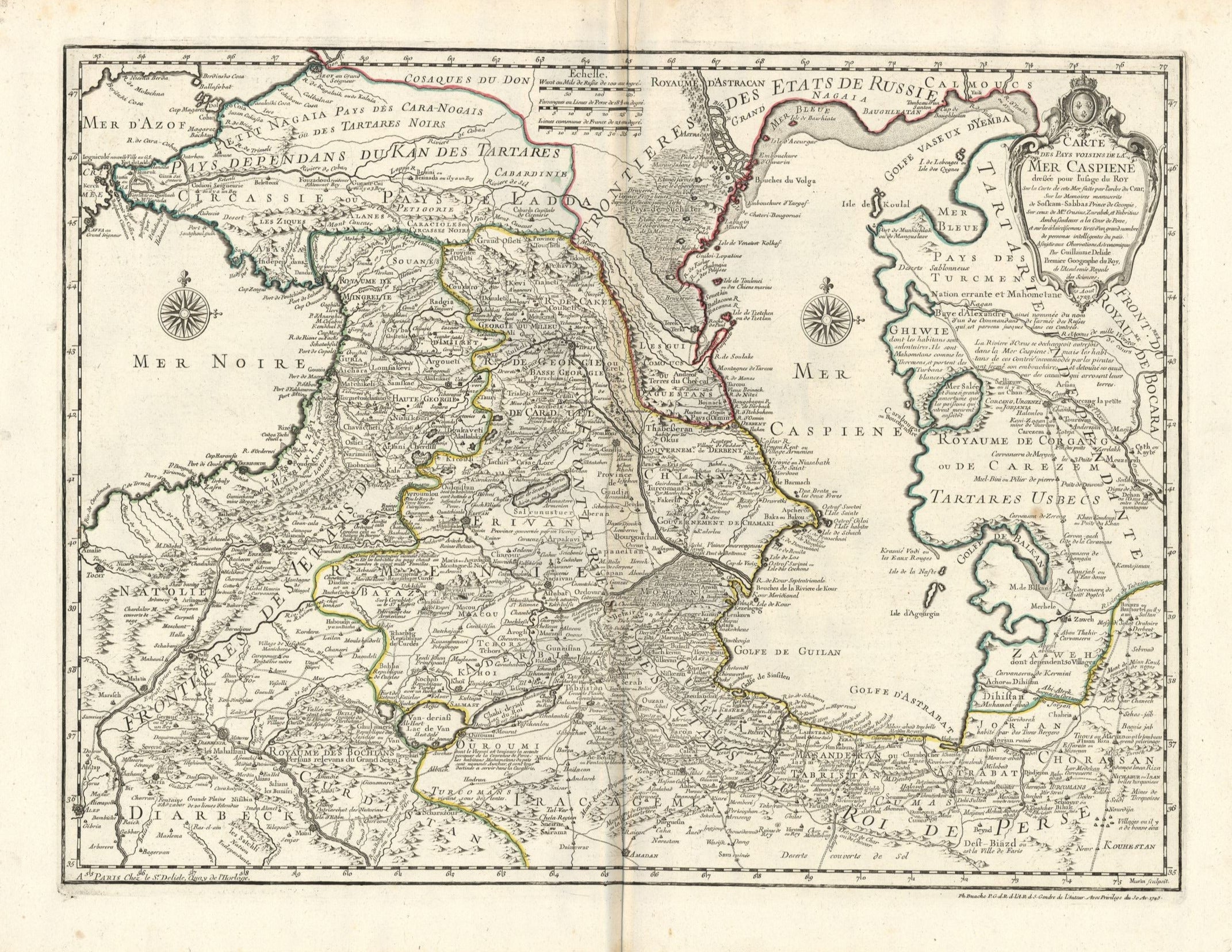 Kaukasus im Jahr 1745