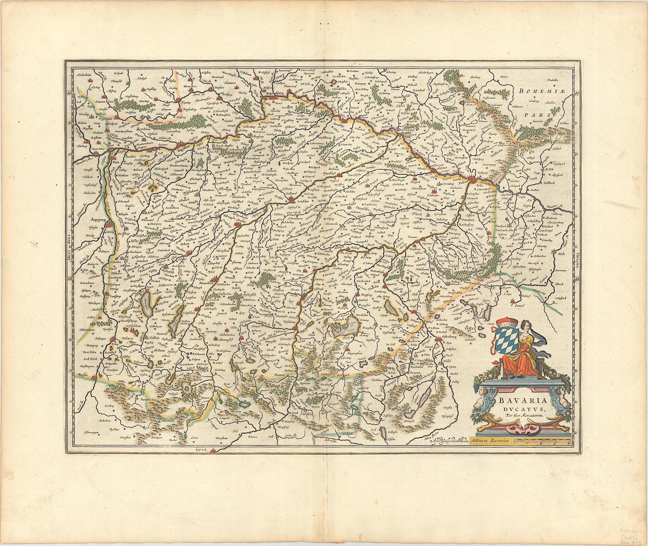 Bayern um das Jahr 1659 von Willem Janszoon & Joan Blaeu