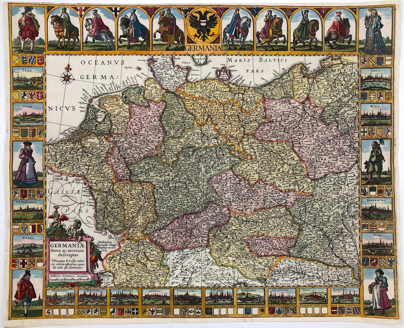Deutschland im Jahr 1630 von Johannes von Cloppenburgh