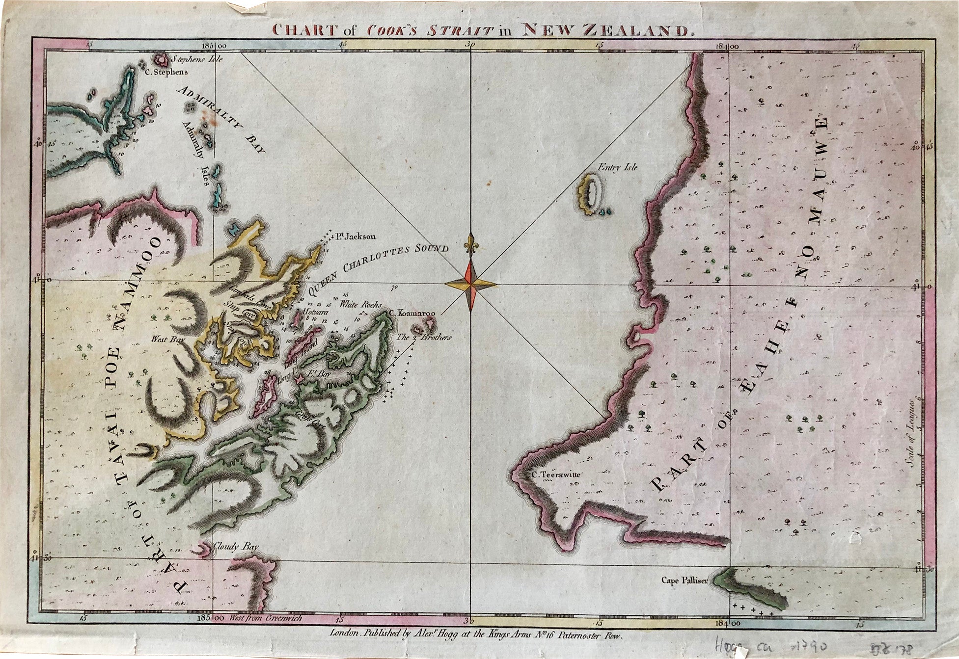 Neuseeland in der Zeit um 1789 von Alexander Hogg