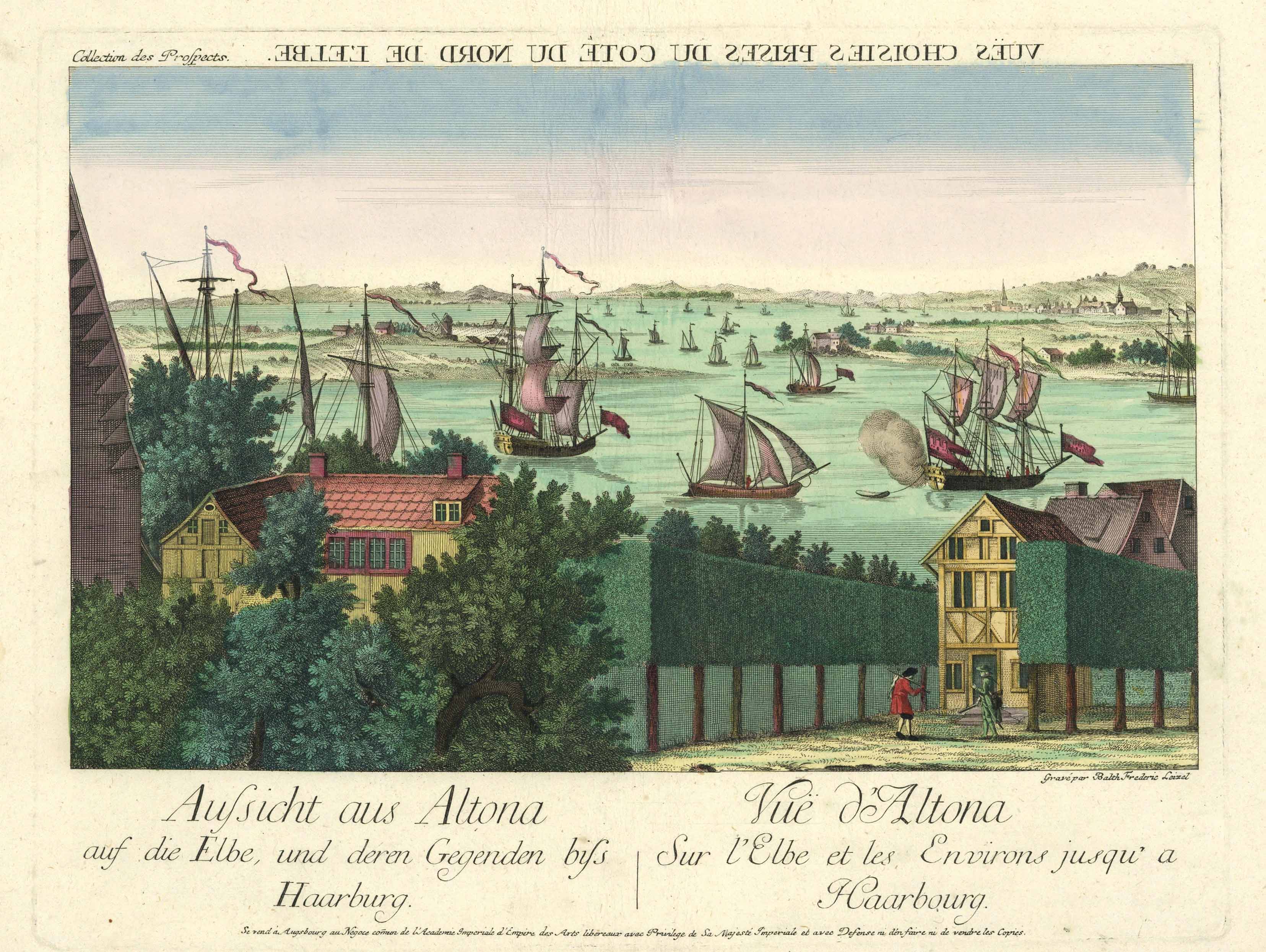 Altona und die Elbe um das Jahr 1780