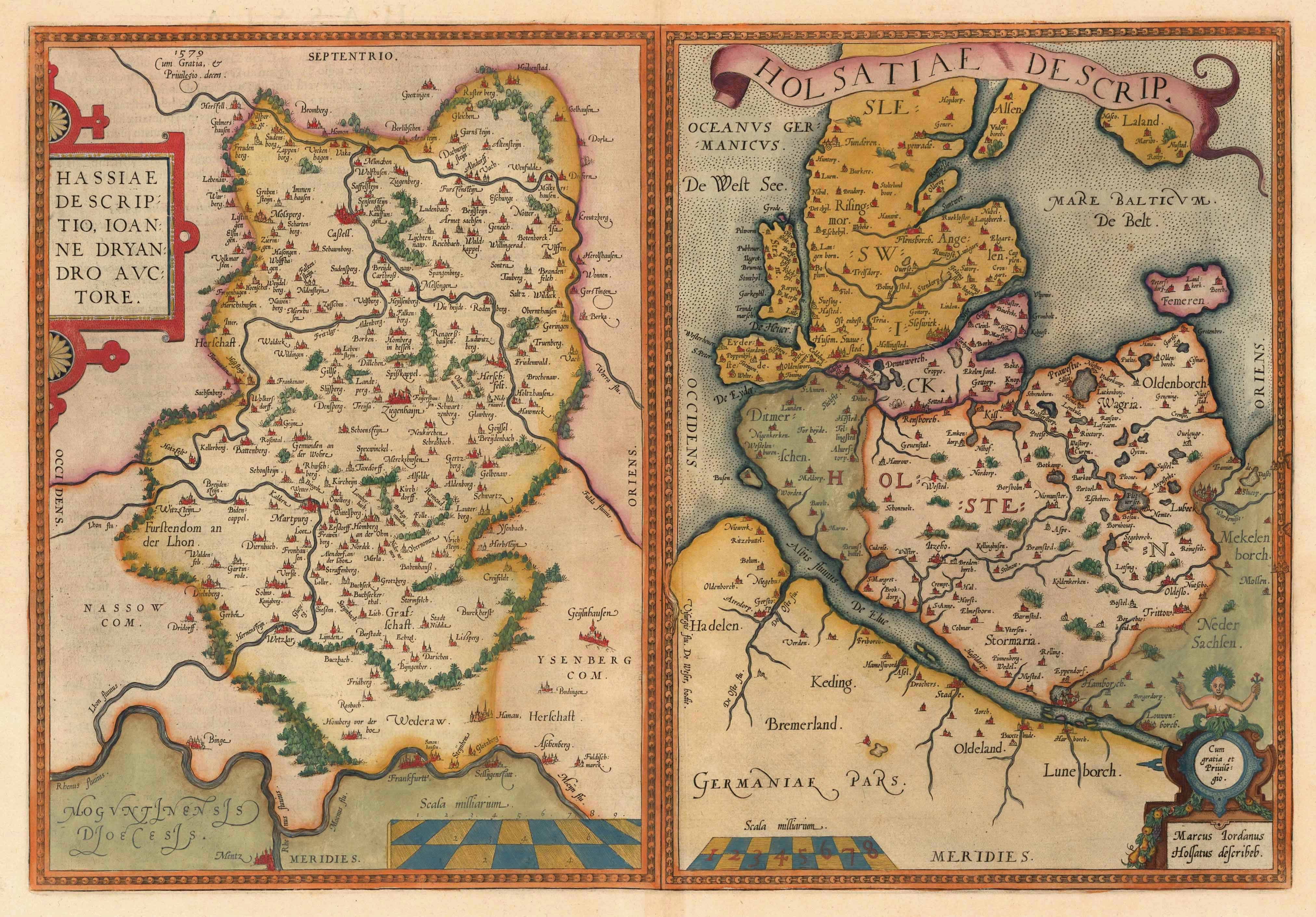 Schleswig-Holstein & Hessen im Jahr 1584