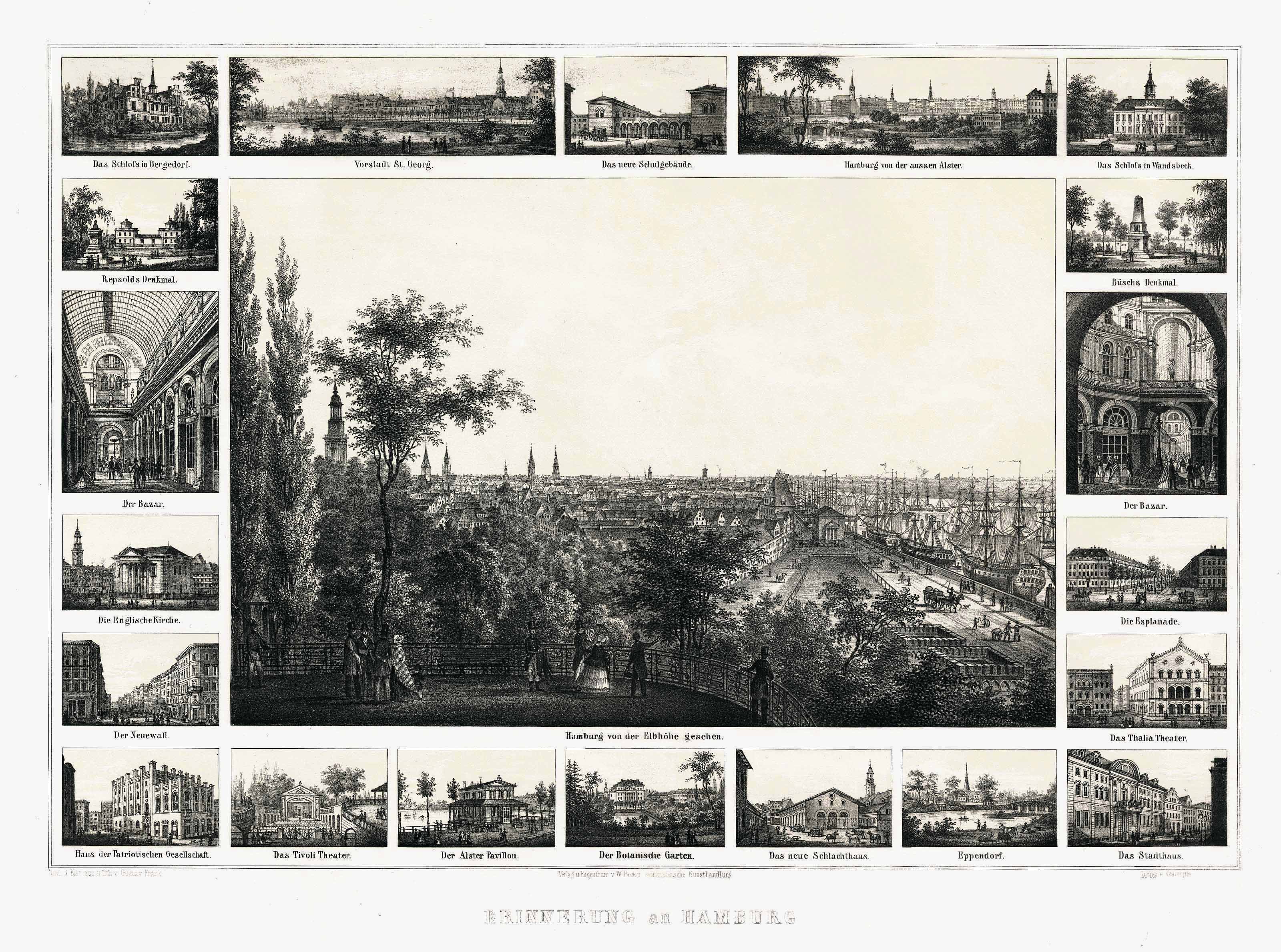 Hamburg im Jahr 1860