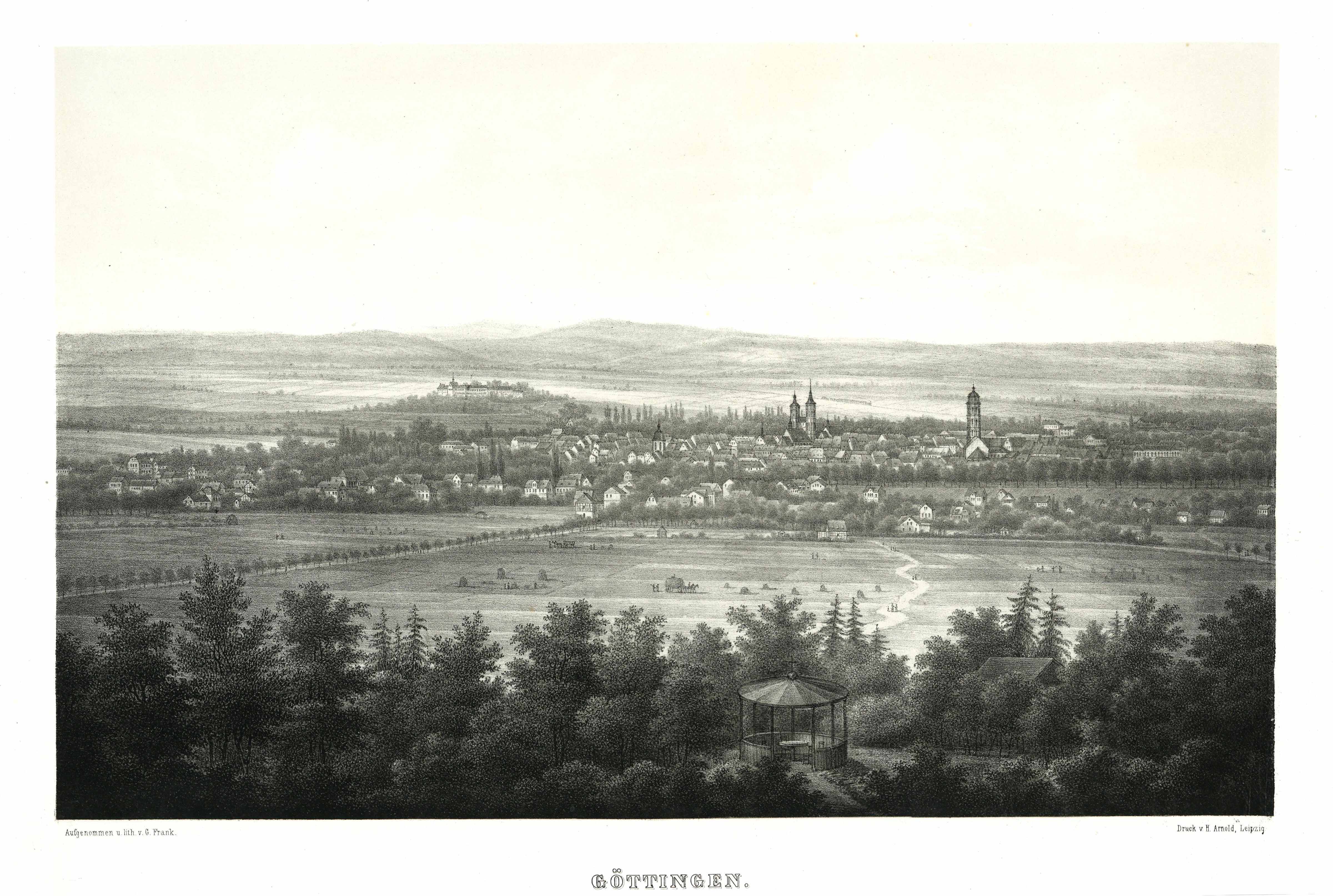 Göttingen um das Jahr 1845