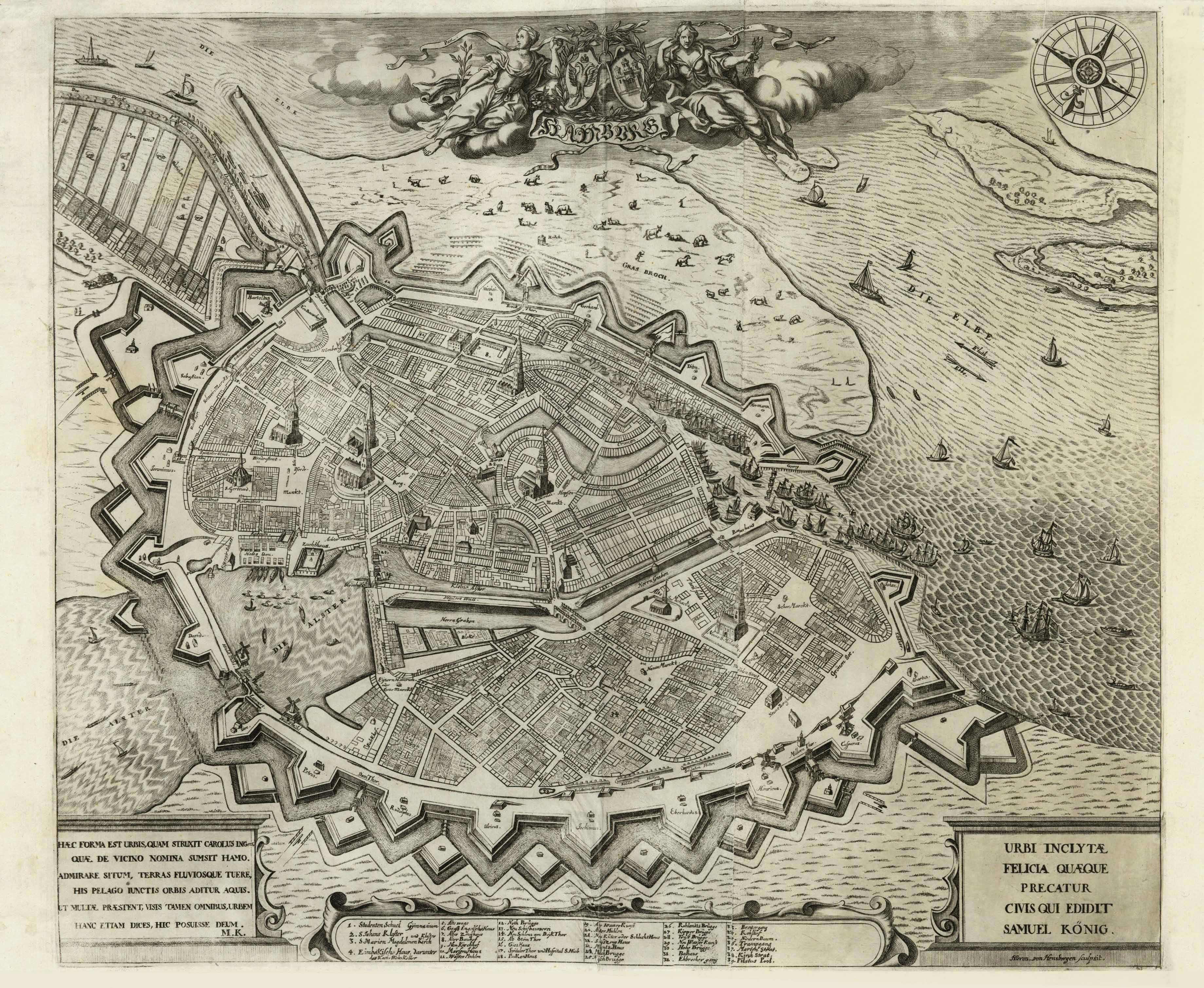 Hamburg in der Zeit um 1675
