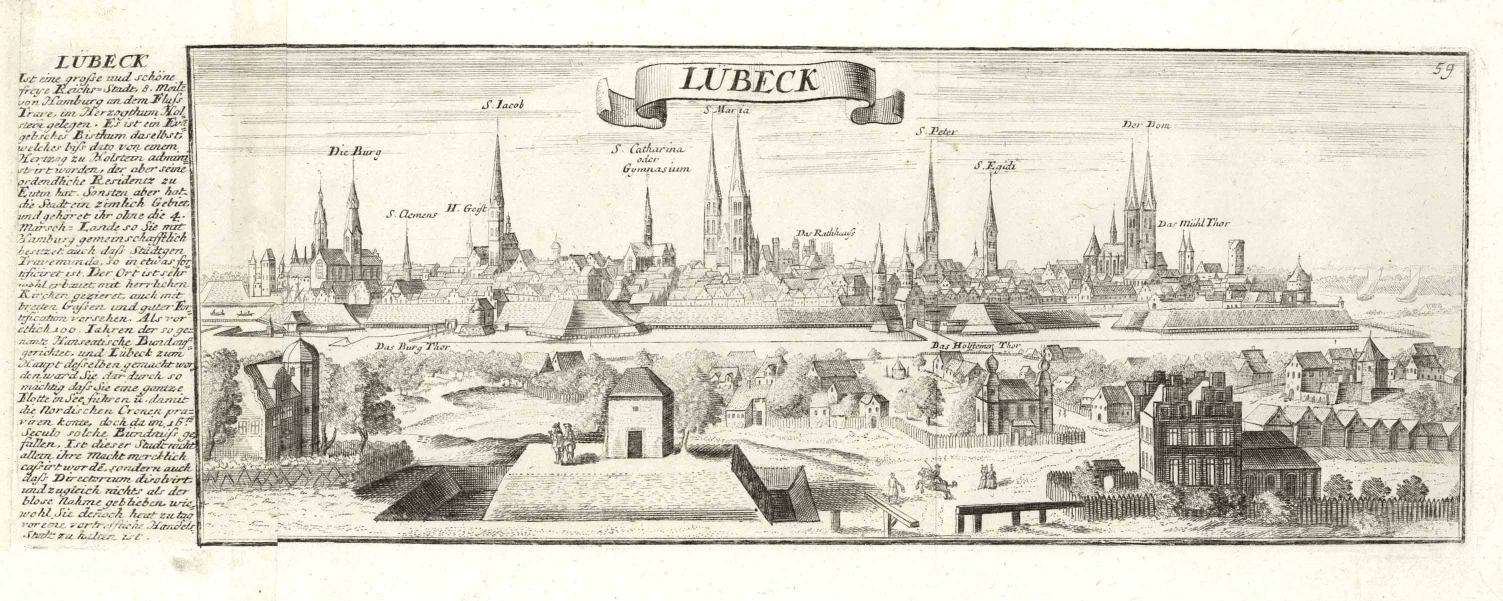 Lübeck im Jahr 1758