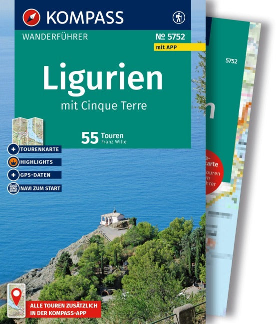 Ligurien mit Cinque Terre - Kompass Wanderführer