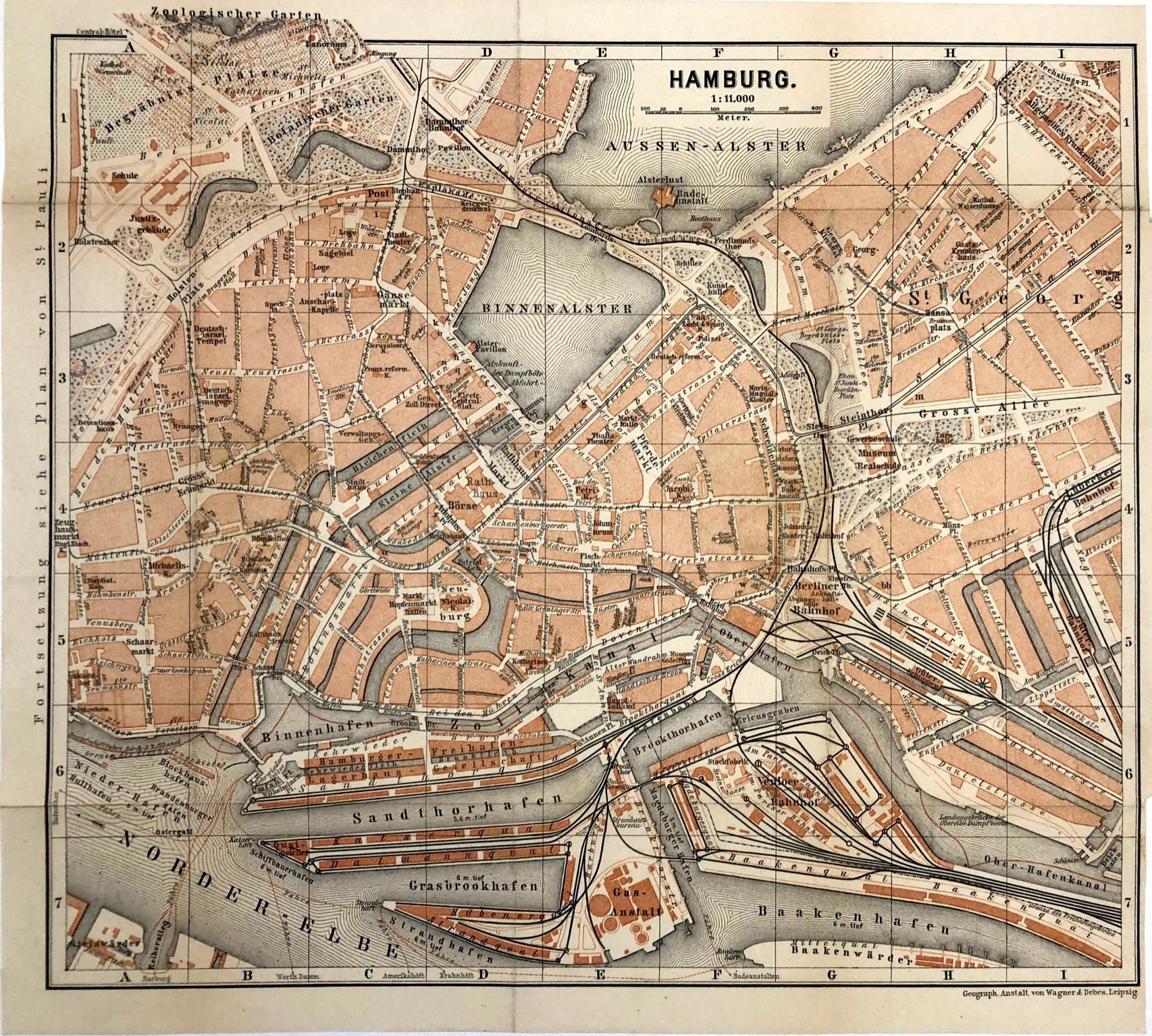 Hamburg im Jahr 1890