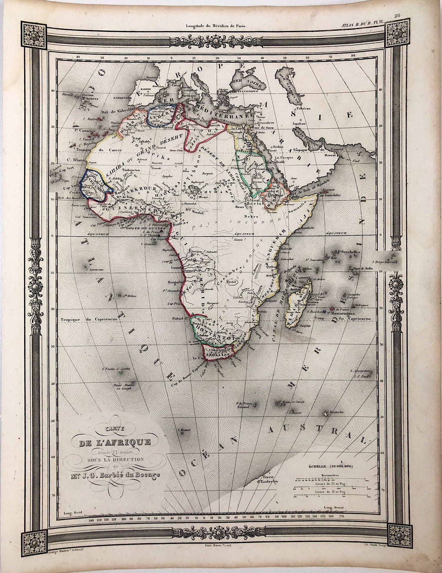 Afrika im Jahr 1852