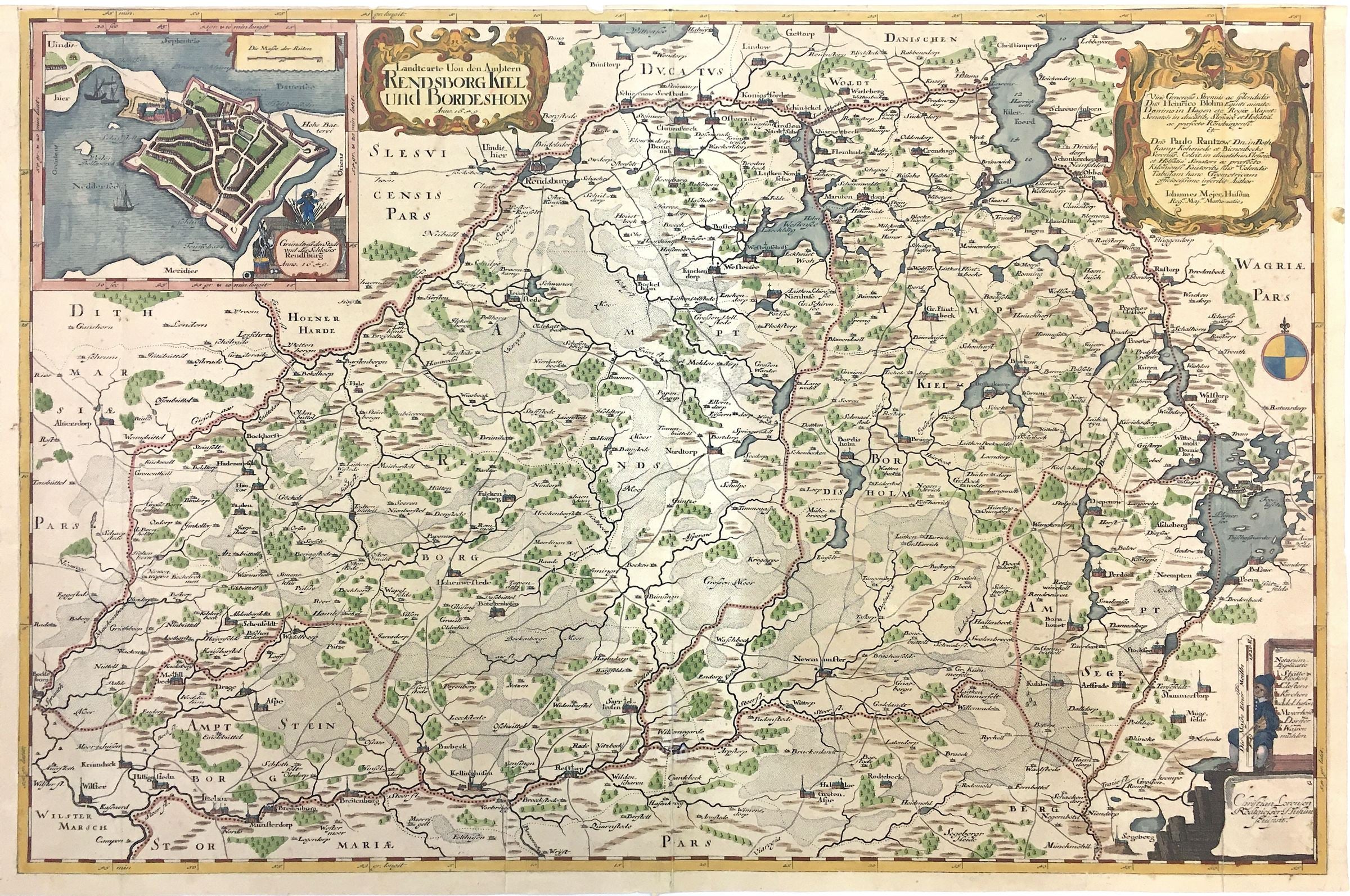Rendsburg und Kiel im Jahr 1652