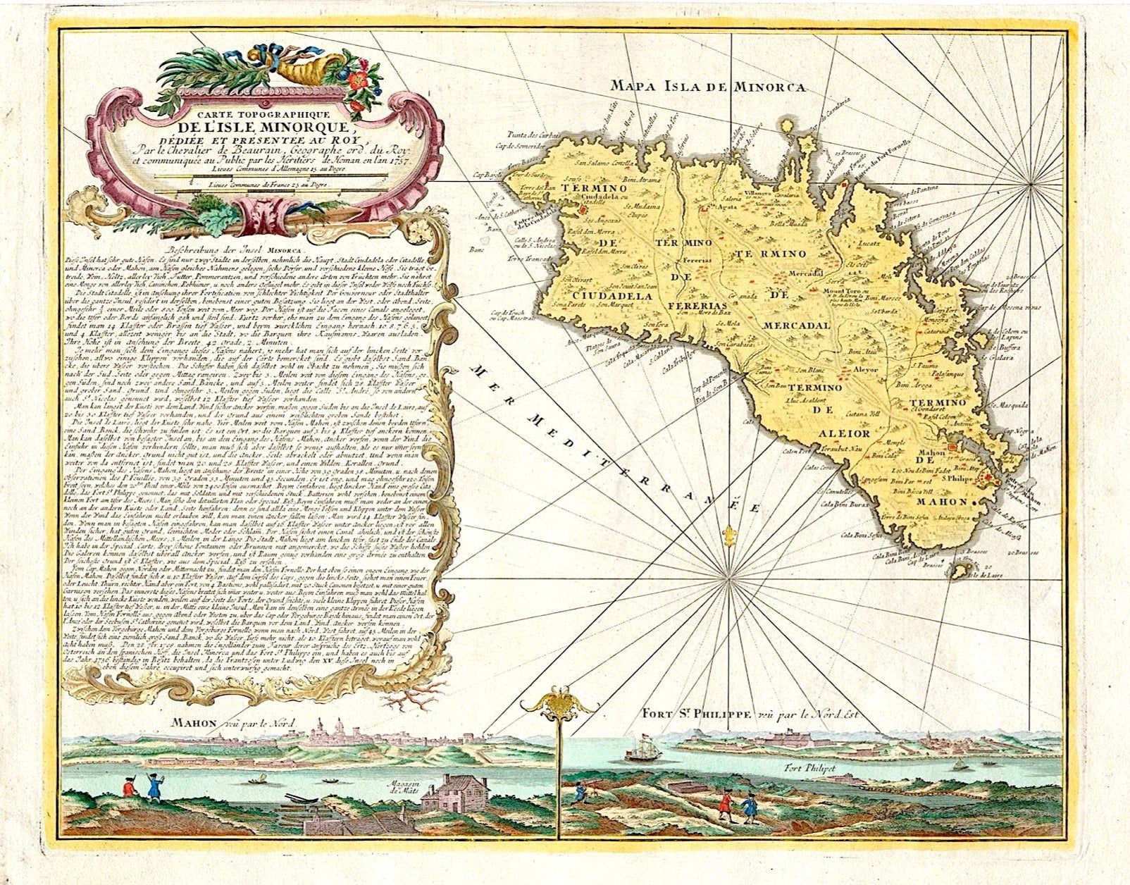 Menorca im Jahr 1757