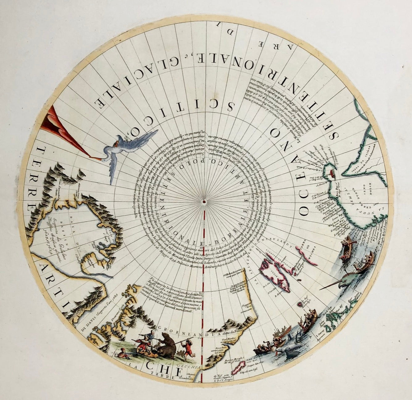 Nord- und Südpol im Jahr 1691