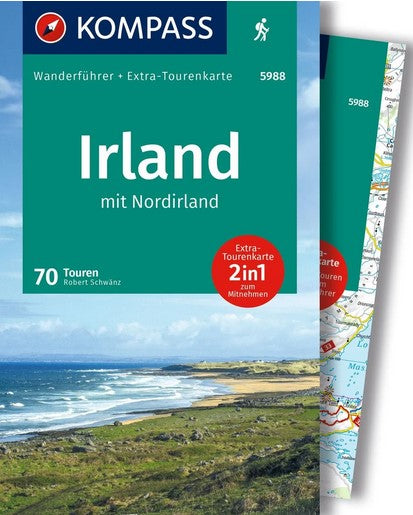 Irland mit Nordirland -  Kompass Wanderführer