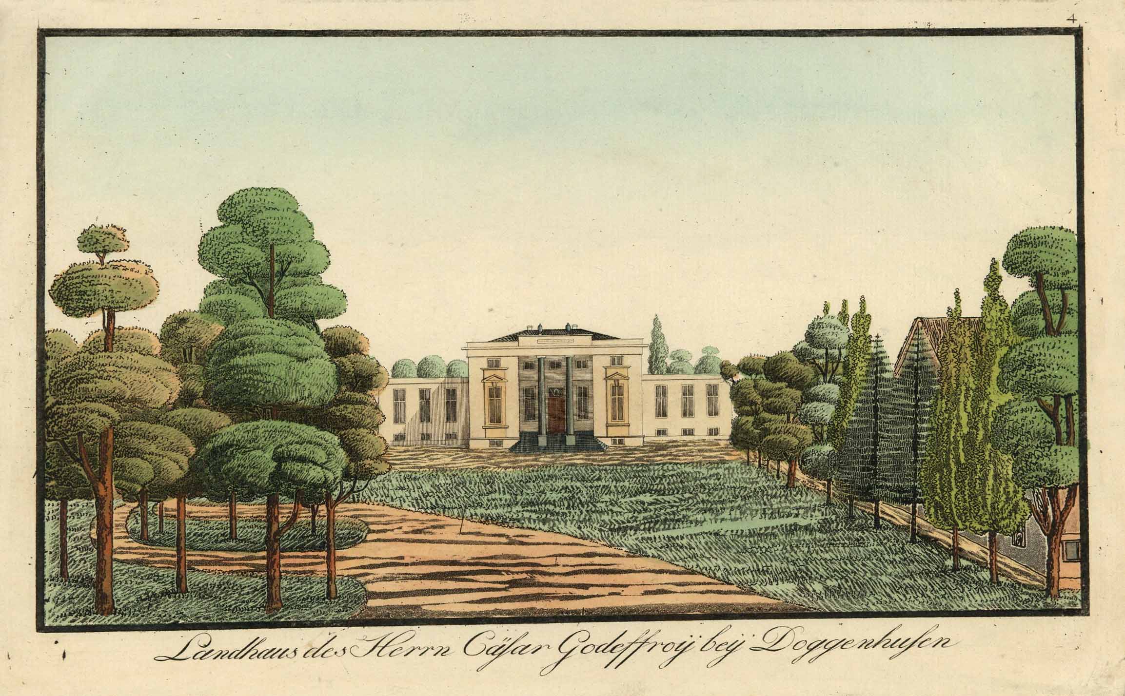 Hamburger Elbchaussee im Jahr 1806