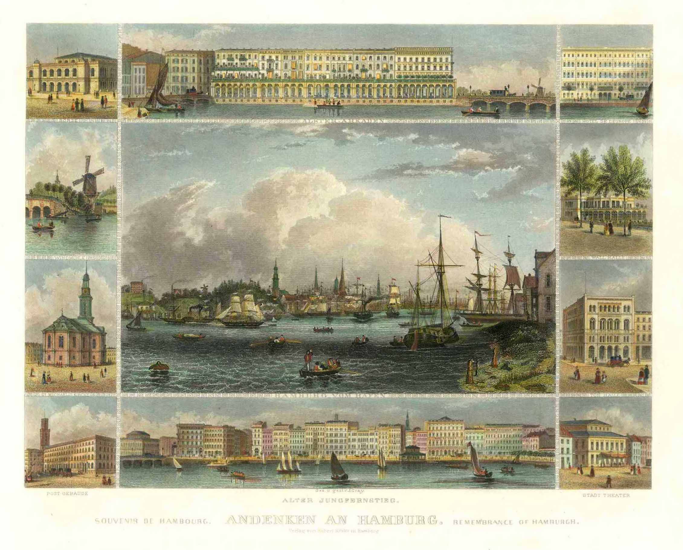 Hamburg in der Zeit um 1850