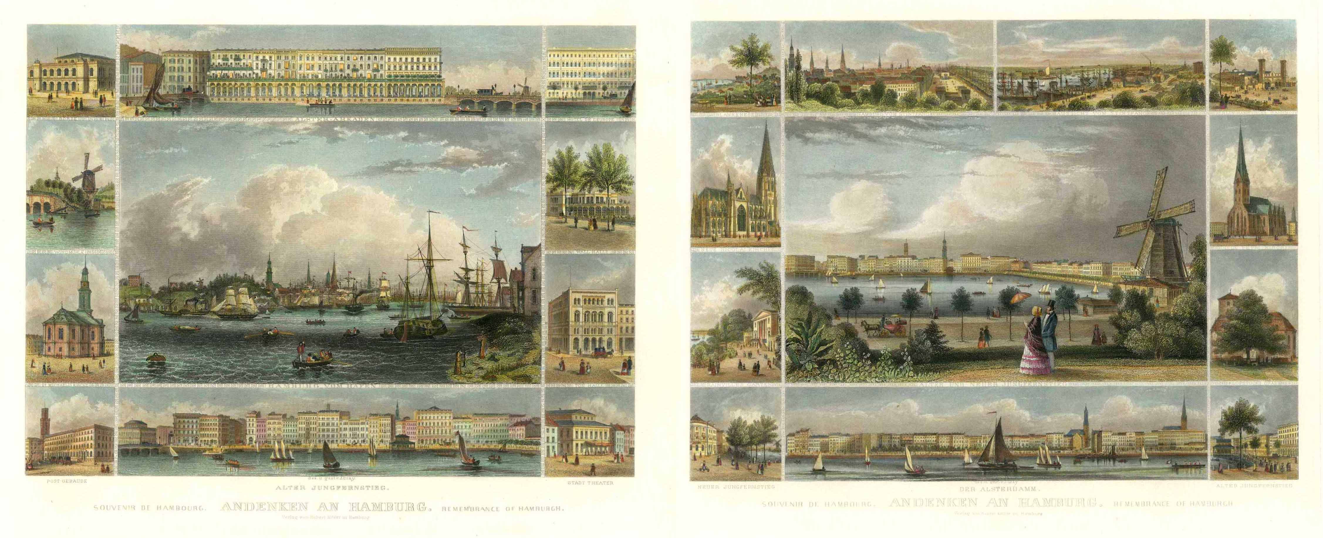 Hamburg in der Zeit um 1850