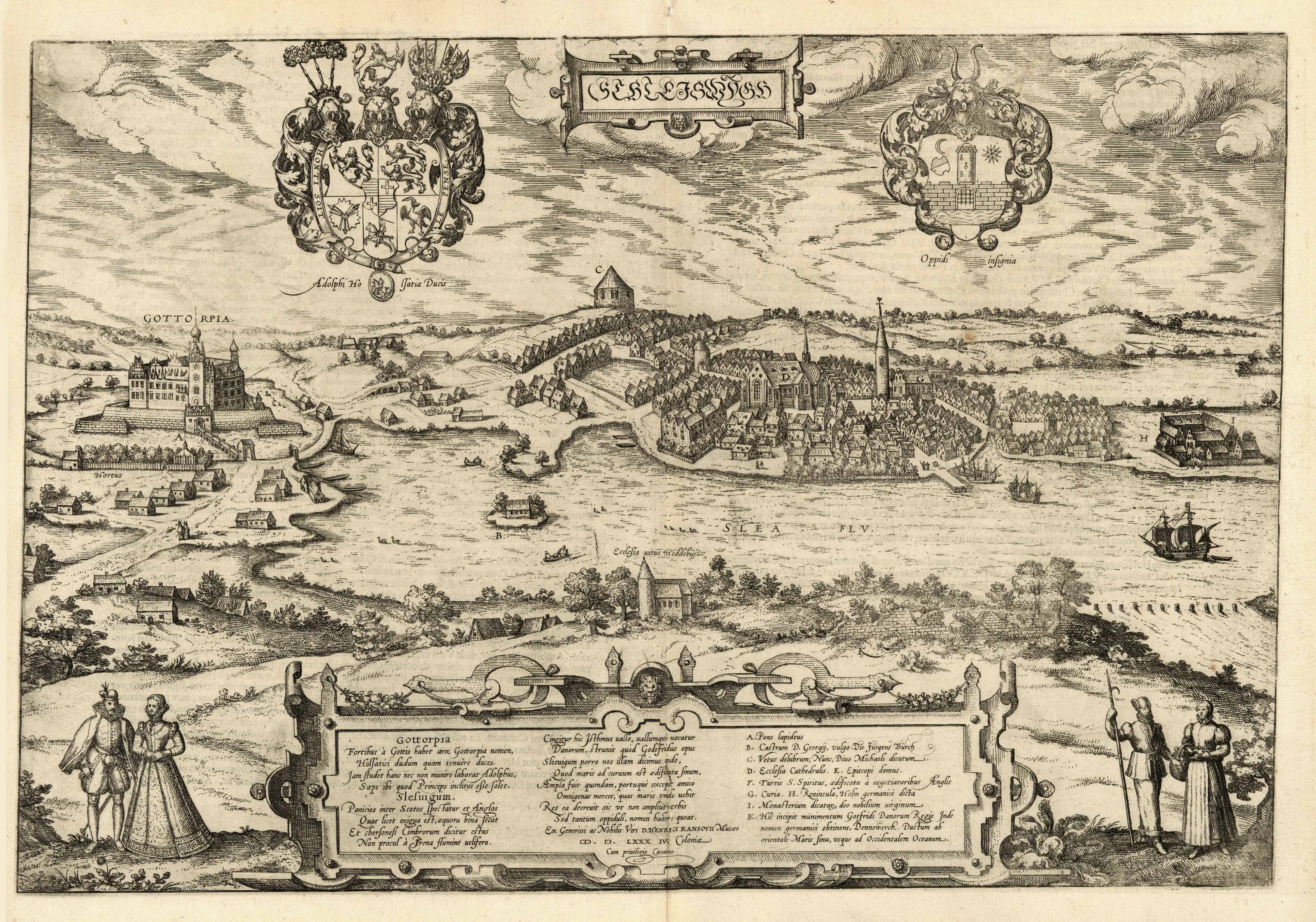 Schleswig im Jahr 1588