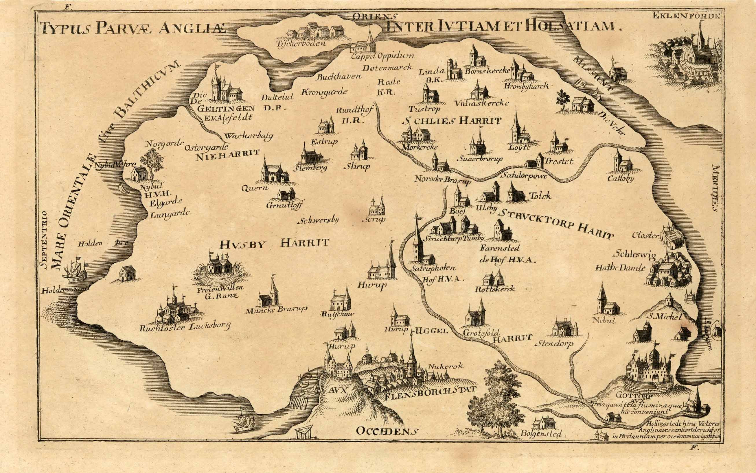 Angeln in Holstein im Jahr 1739