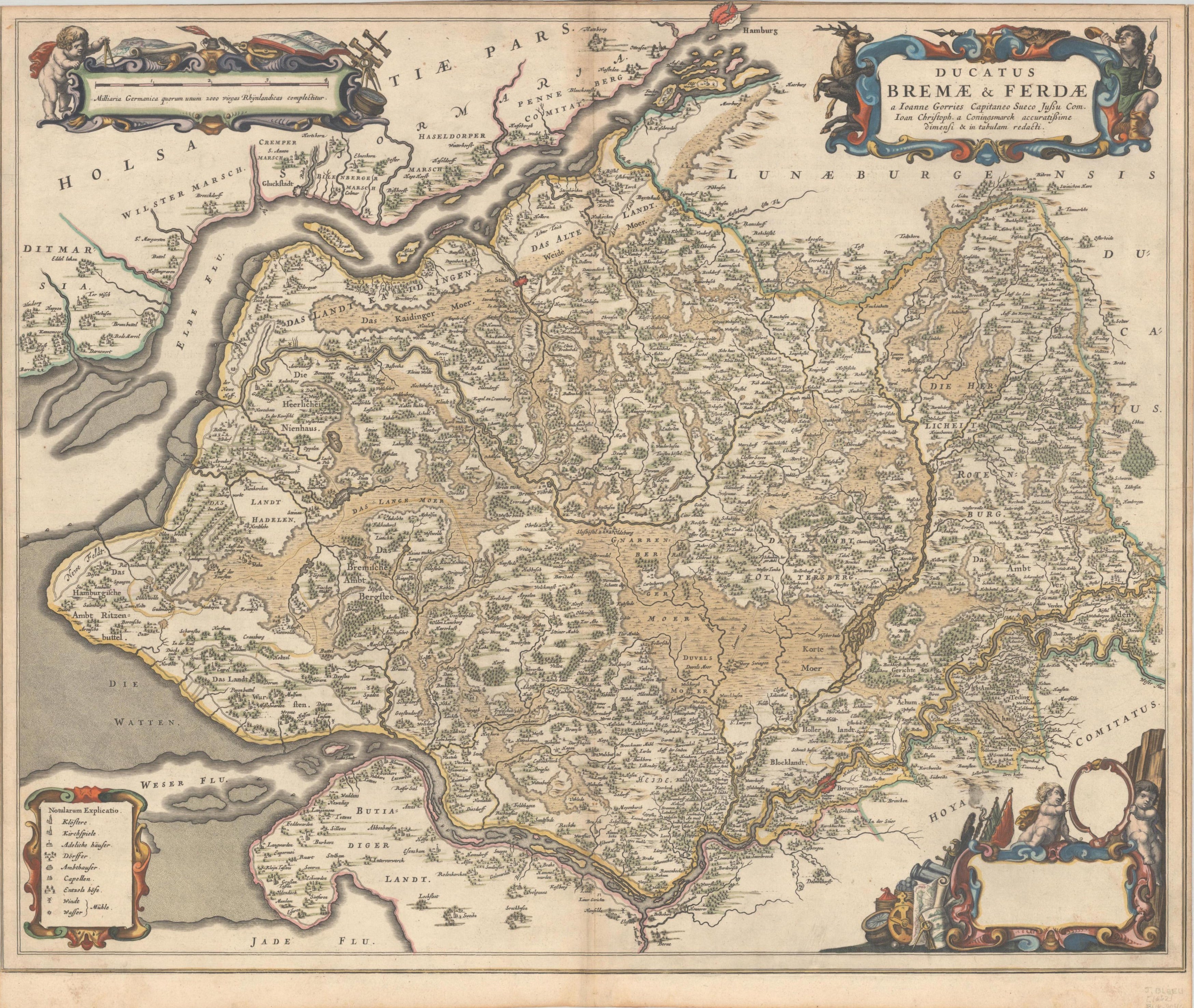 Cuxhaven, Bremen und Niedersachsen im Jahr 1659