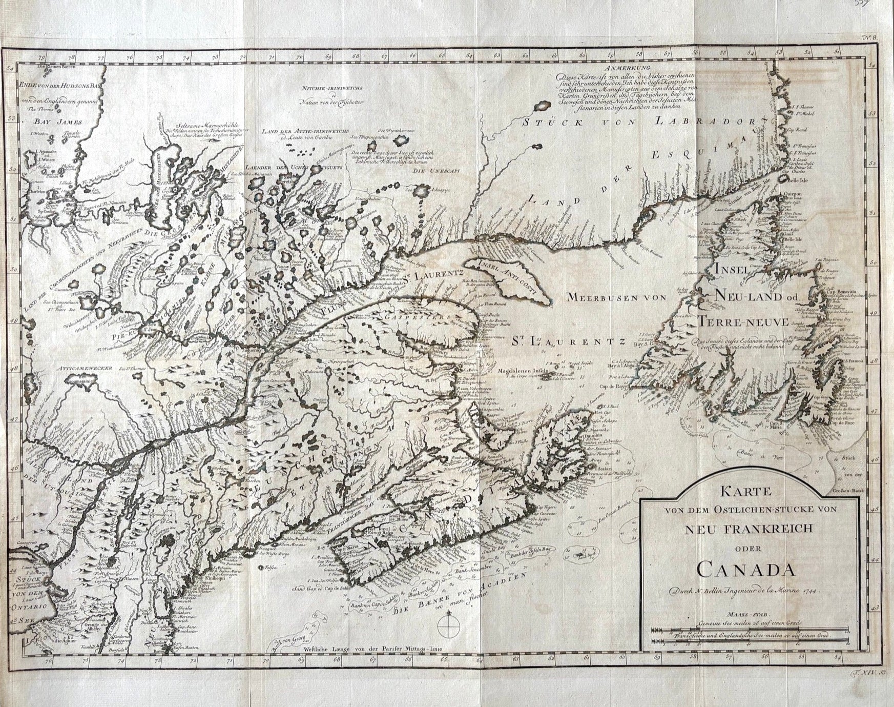 Nova Scotia im Jahr 1756