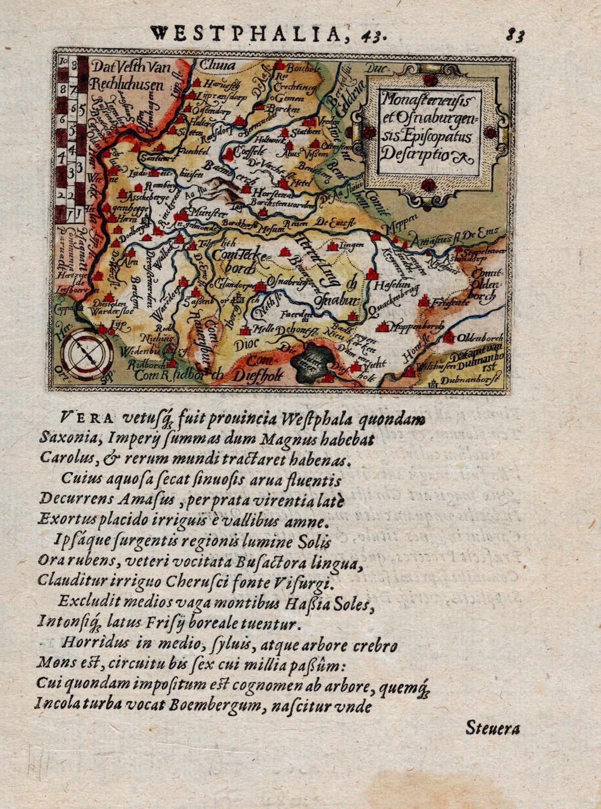 Münster, Osnabrück und Westfalen im Jahr 1585