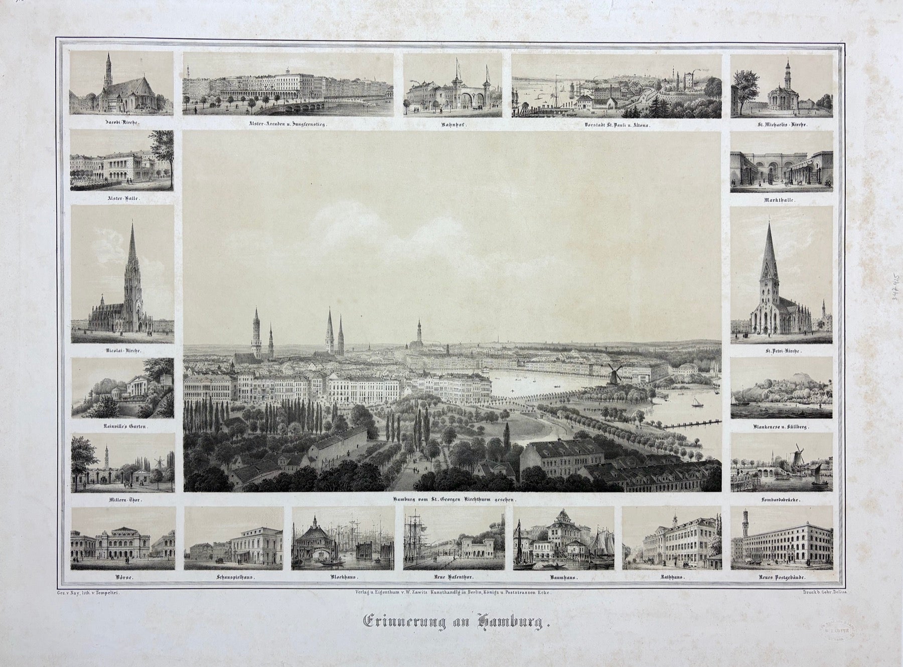 Hamburg im Jahr 1860