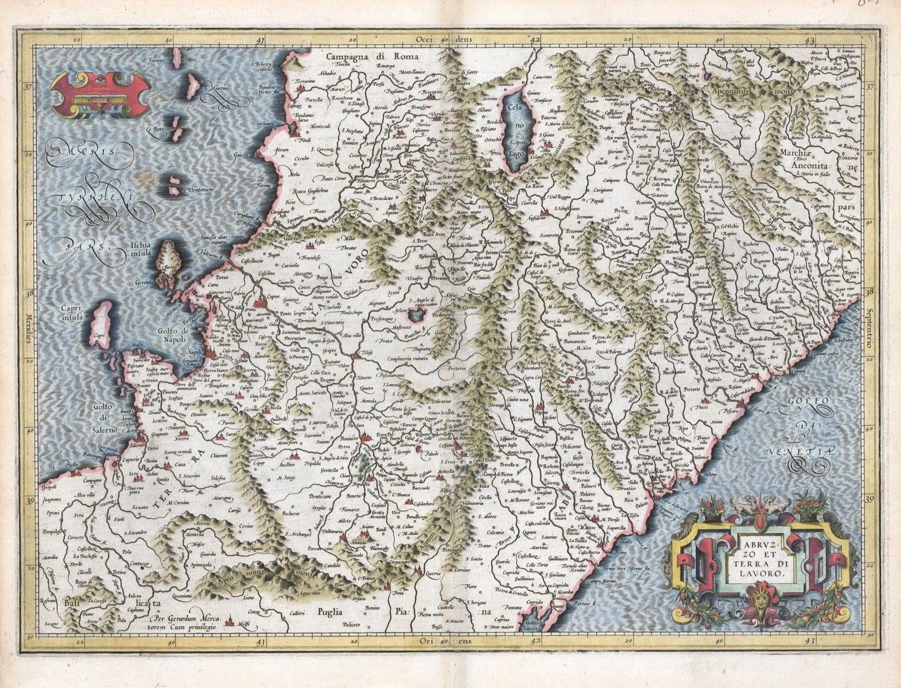 Neapel, Pescara und Abruzzen im Jahr 1589