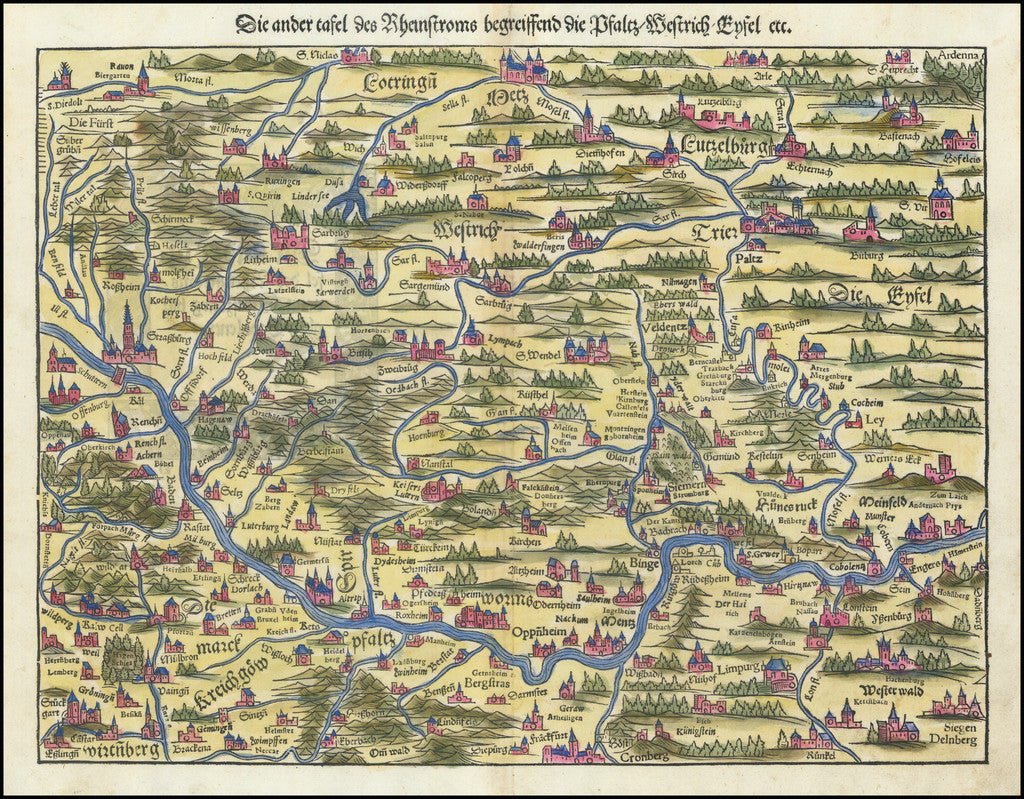 Mainz, Straßburg und Metz im Jahr 1550
