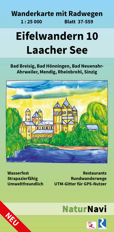 Eifelwandern 10 - Laacher See - 1:25.000 NaturNavi Wanderkarte