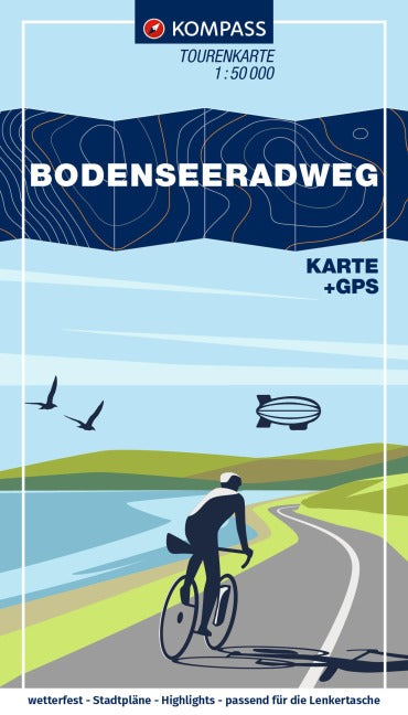 7005 Bodenseeradweg 1:50.000 - Kompass Fahrrad-Tourenkarte