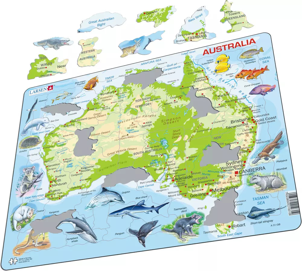 Australien Physisch - Larsen Puzzle