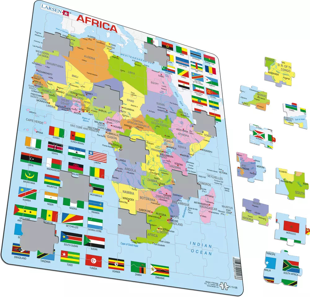 Afrika Politisch - Larsen Puzzle